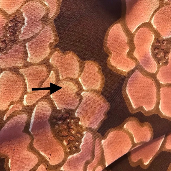 J. Crew Floral Silk Halter Top Size 6 Brown/Rose - Picture 5 of 5